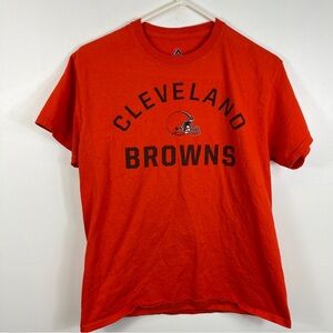 Cleveland Browns Tshirt Football Adult Medium NFL Majestic Brown Dawg Pound